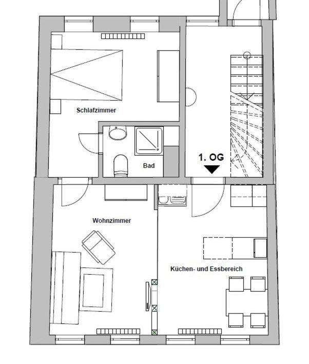Apartment Pension Sternchen Ерфурт Екстериор снимка